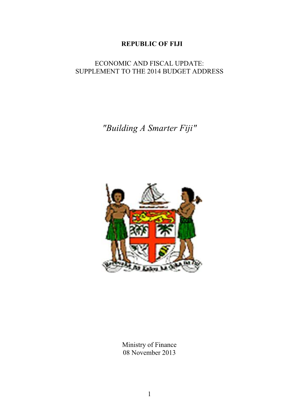 Supplement to the 2014 Budget Address