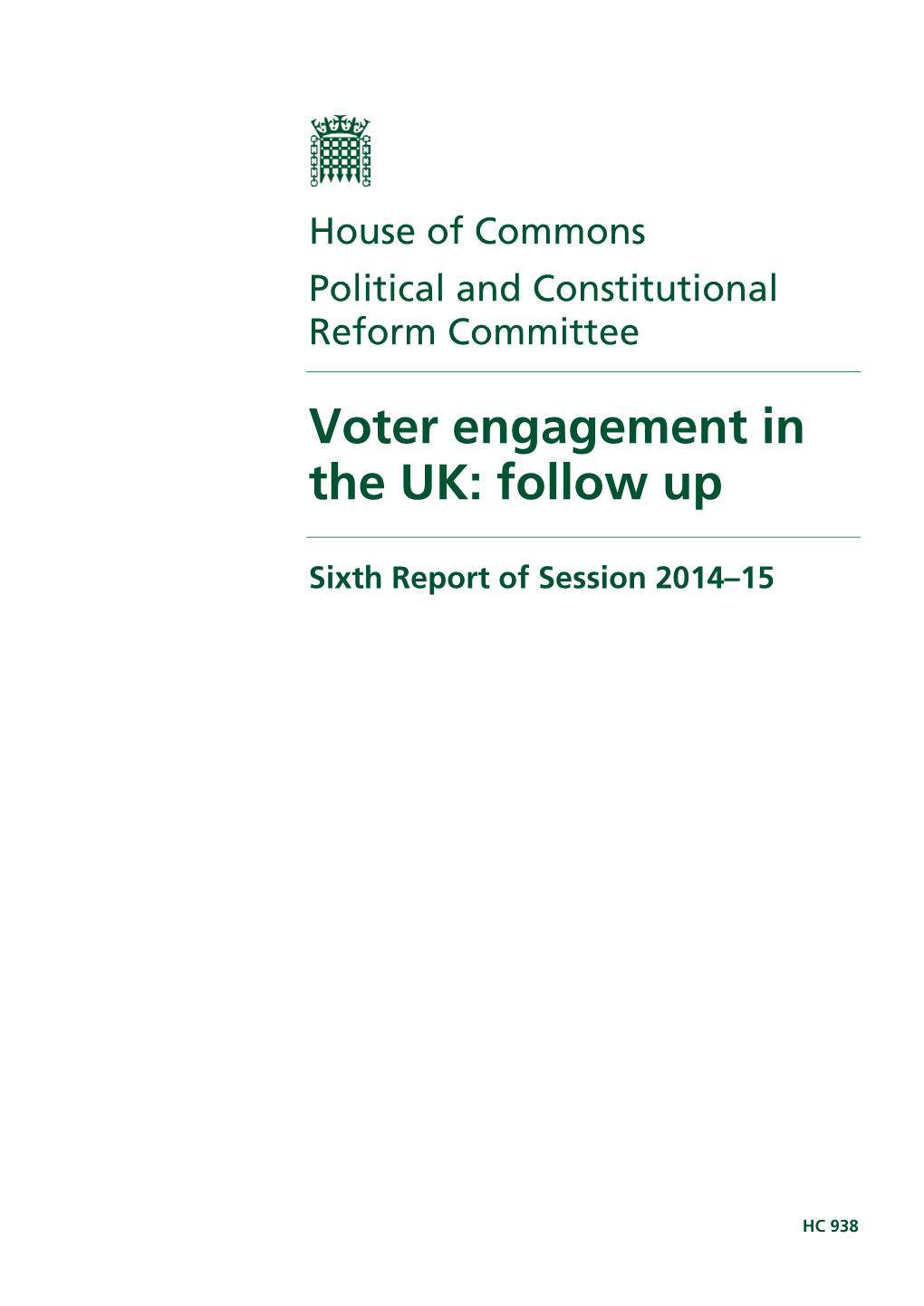 Voter Engagement in the UK: Follow Up