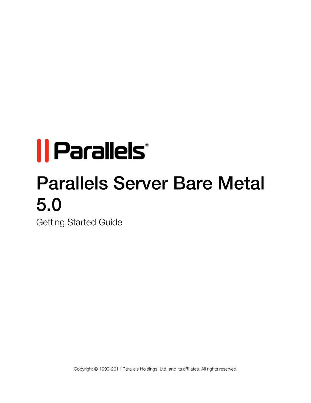 Parallels Server Bare Metal 5.0 Getting Started Guide