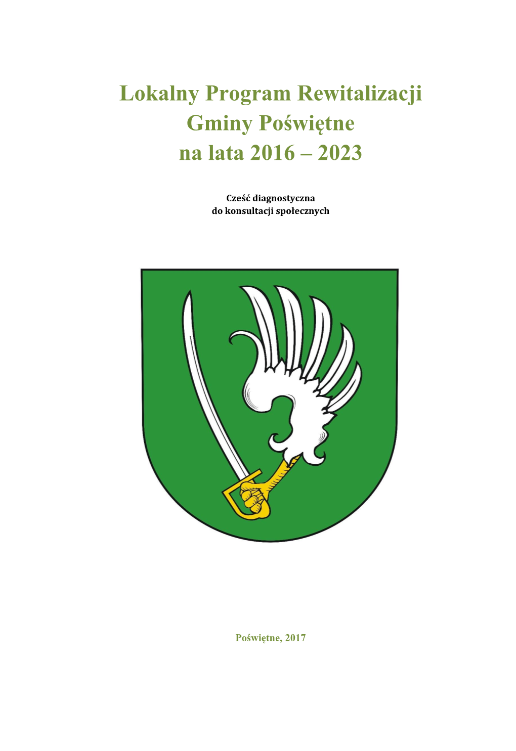 Lokalny Program Rewitalizacji Gminy Poświętne Na Lata 2016 – 2023