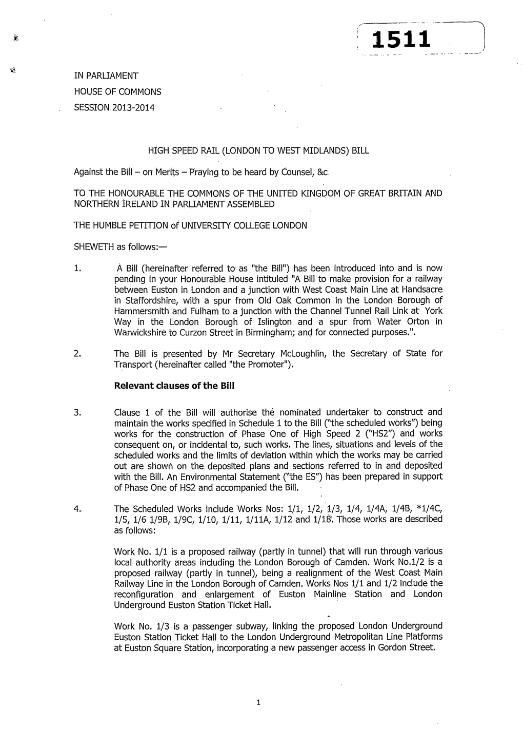 (LONDON to WEST MIDLANDS) BILL Against the Bill