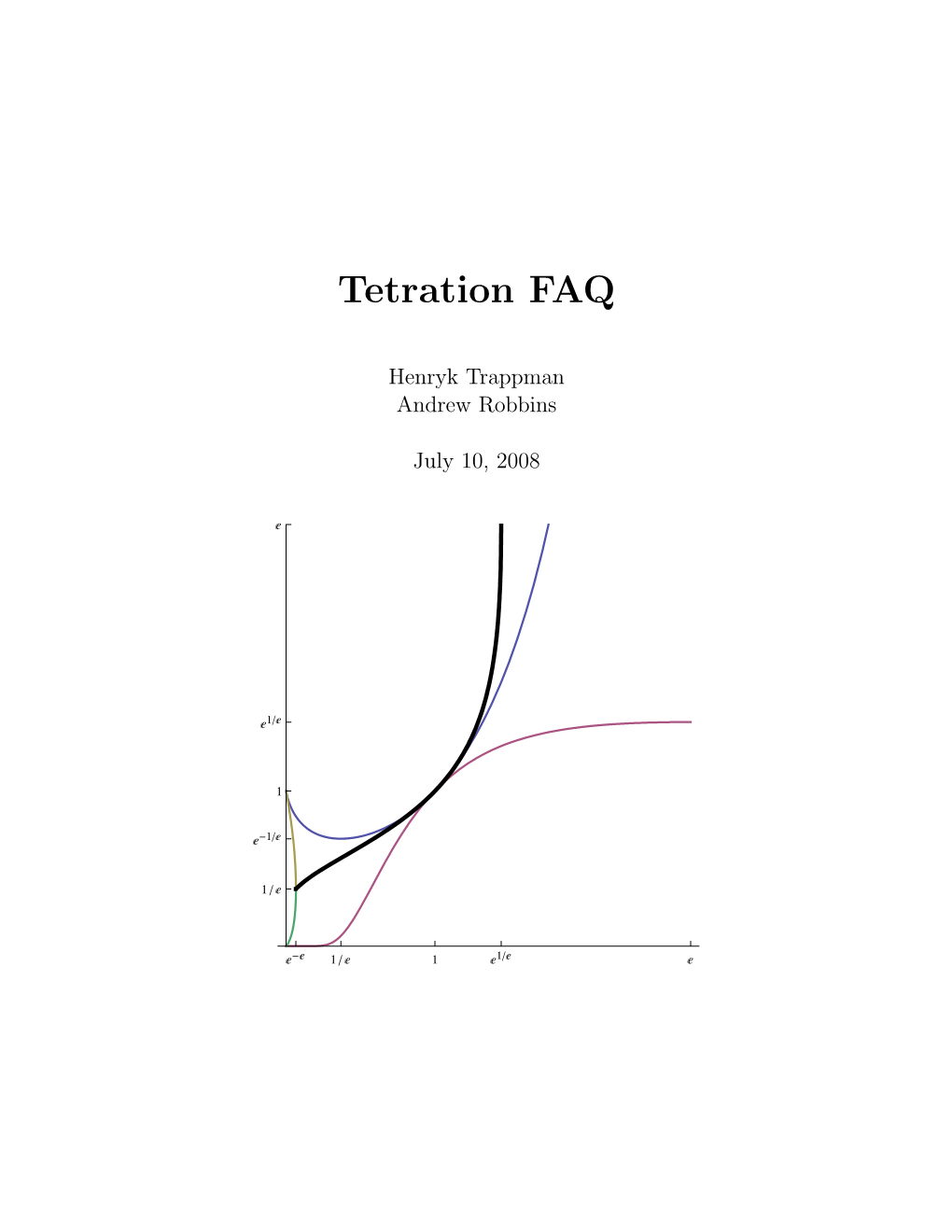 Tetration FAQ