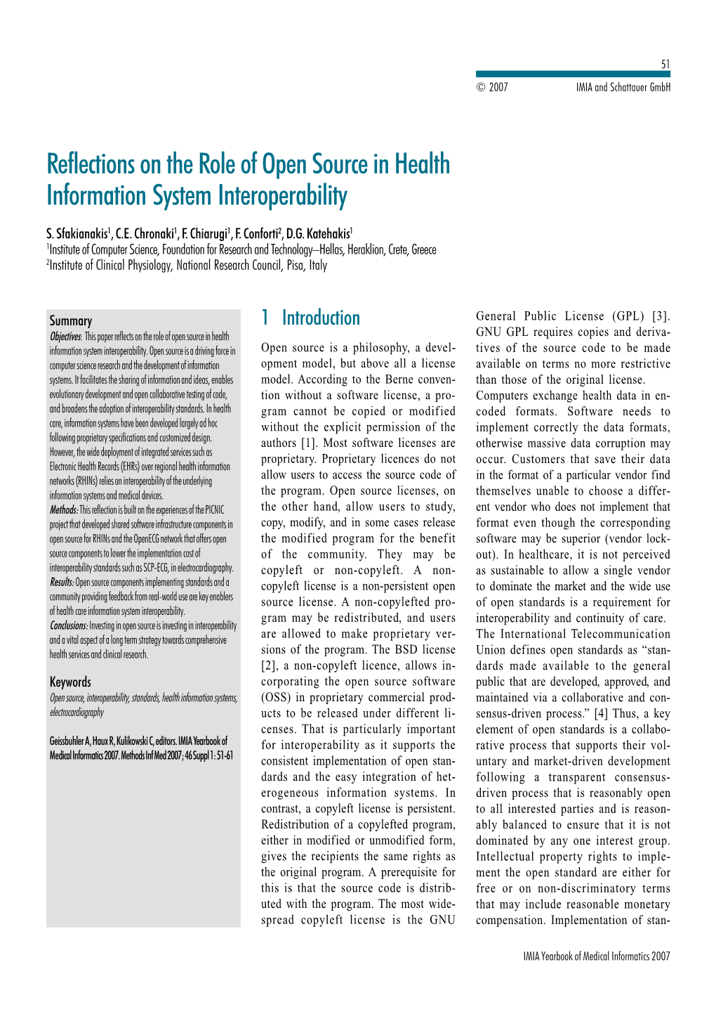 Reflections on the Role of Open Source in Health Information System Interoperability