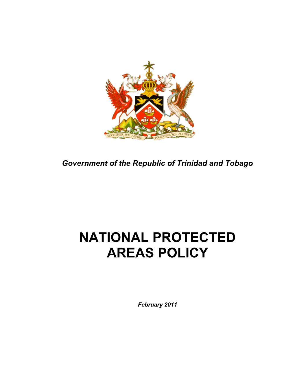 Trinidad and Tobago National Protected Areas Policy