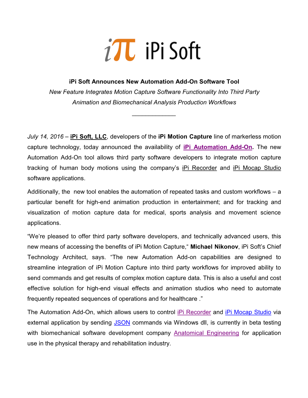 Ipi Soft Announces New Automation Add-On Software Tool New