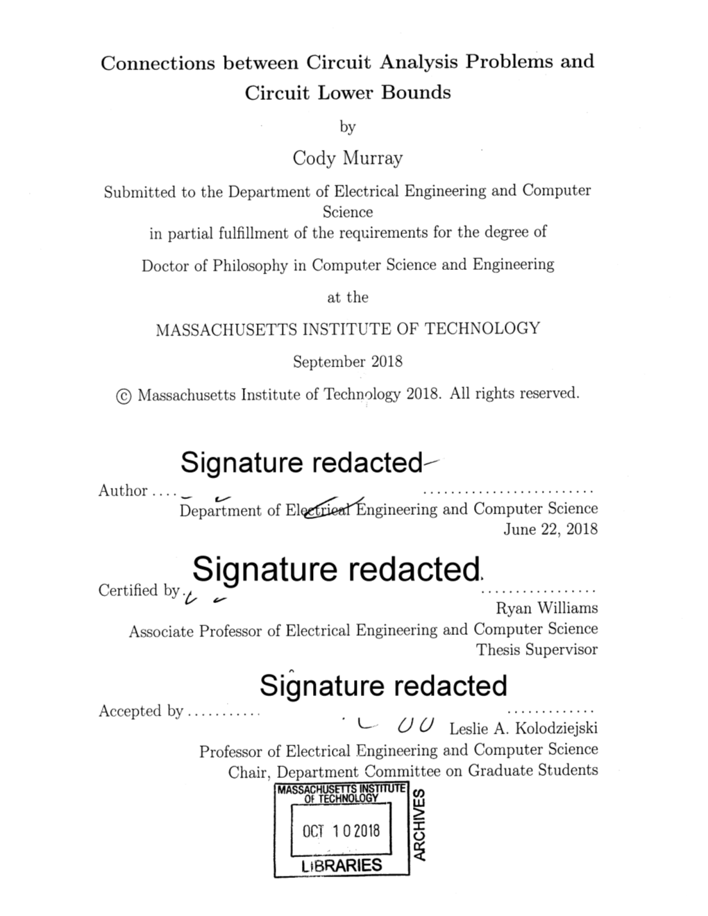 Signature Redacted