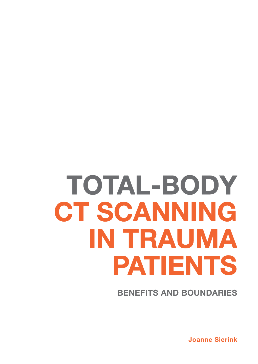Totaldbody CT SCANNING in TRAUMA PATIENTS