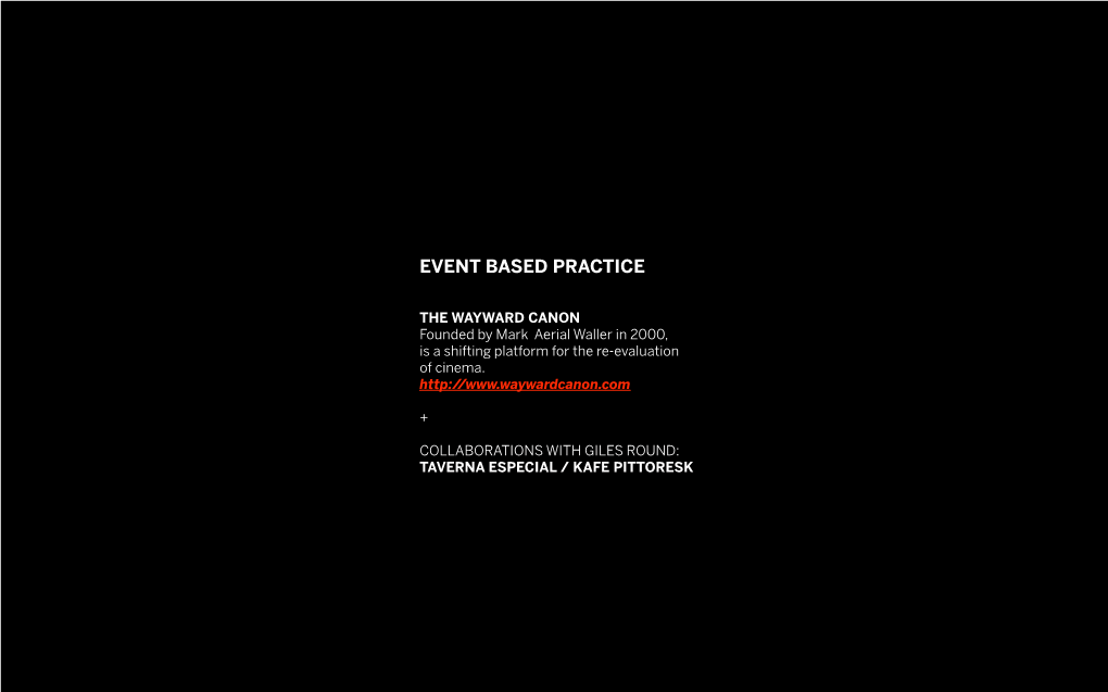 Event Based Practice