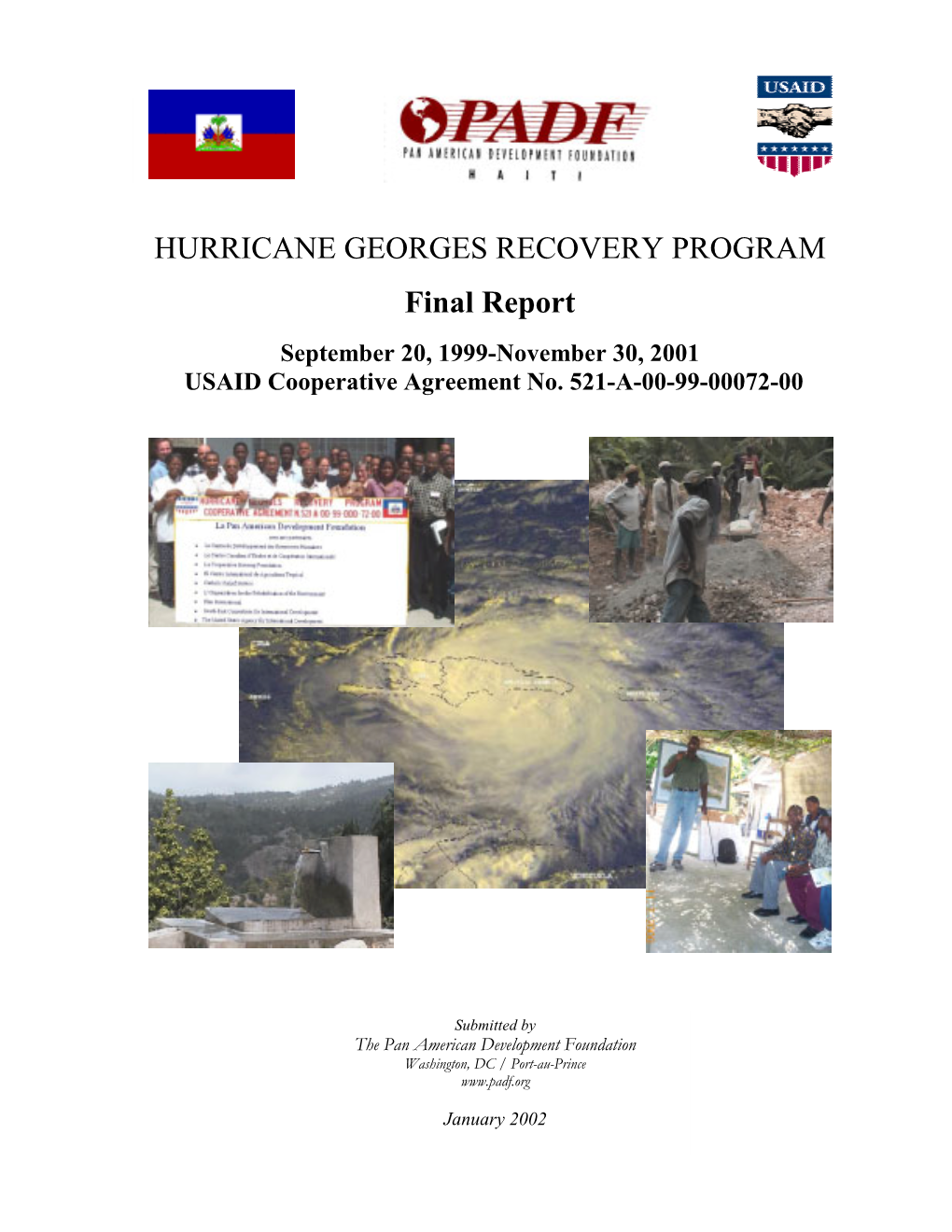 HURRICANE GEORGES RECOVERY PROGRAM Final Report