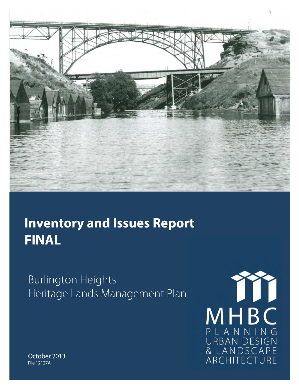 Burlington Heights Inventory and Issues Report