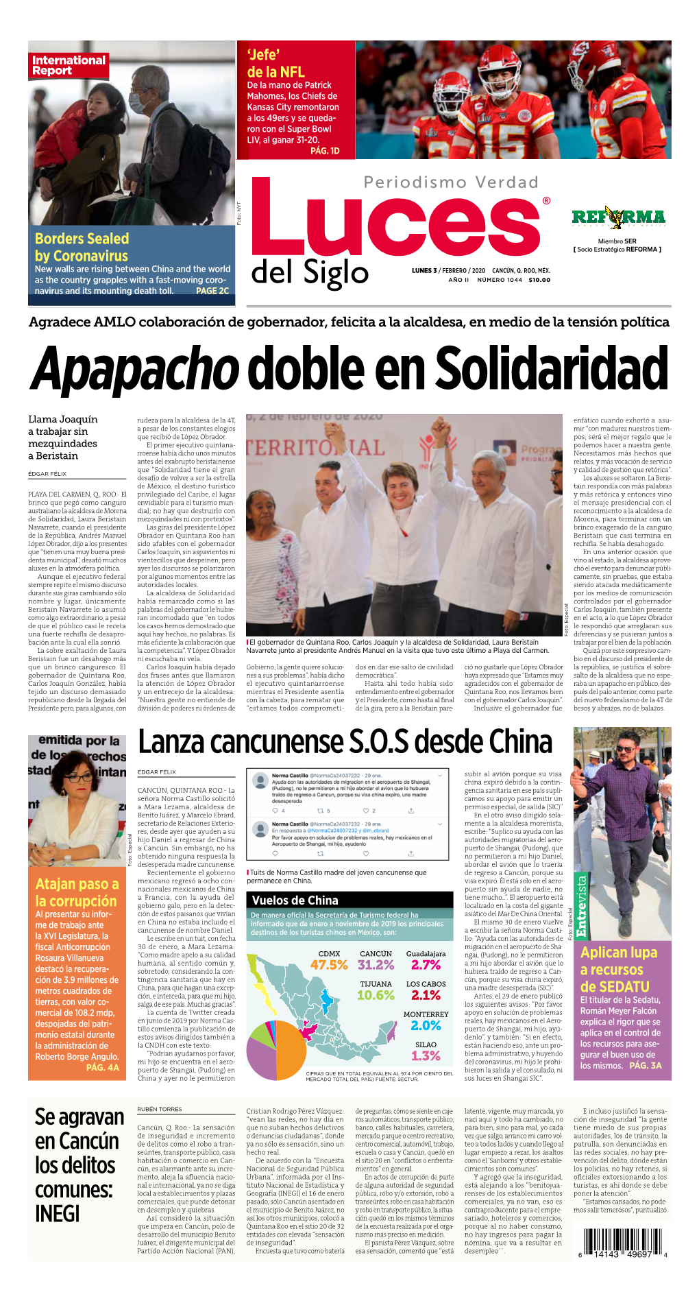 Lanza Cancunense S.O.S Desde China