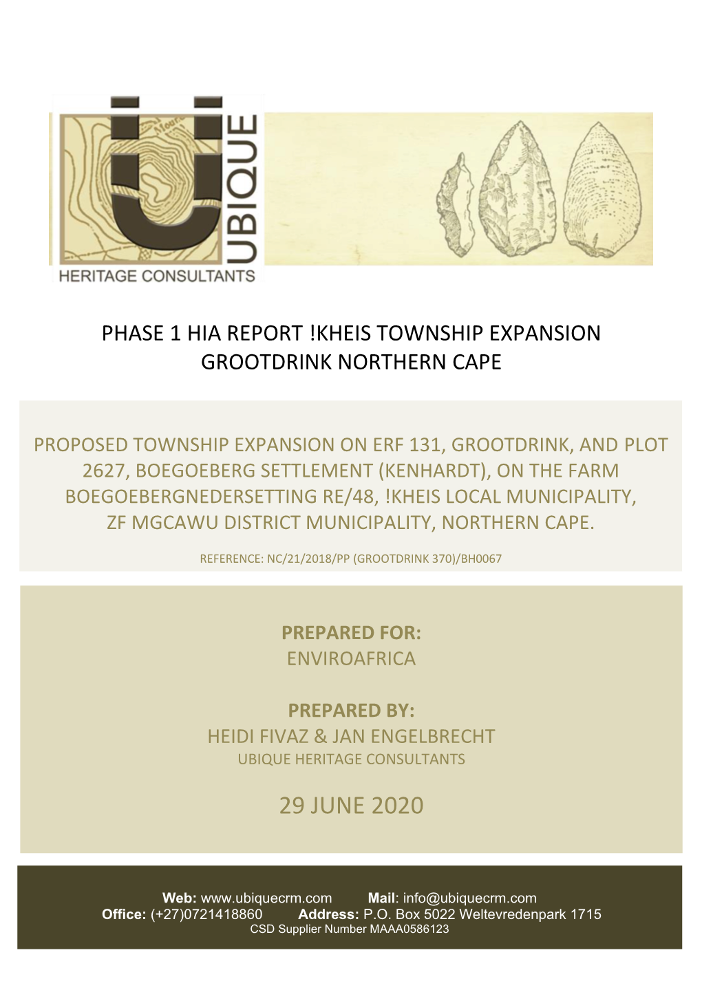 Kheis Township Expansion Grootdrink Northern Cape