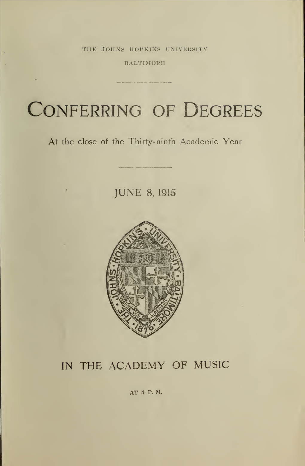 Commencement1915.Pdf (384.5Kb)