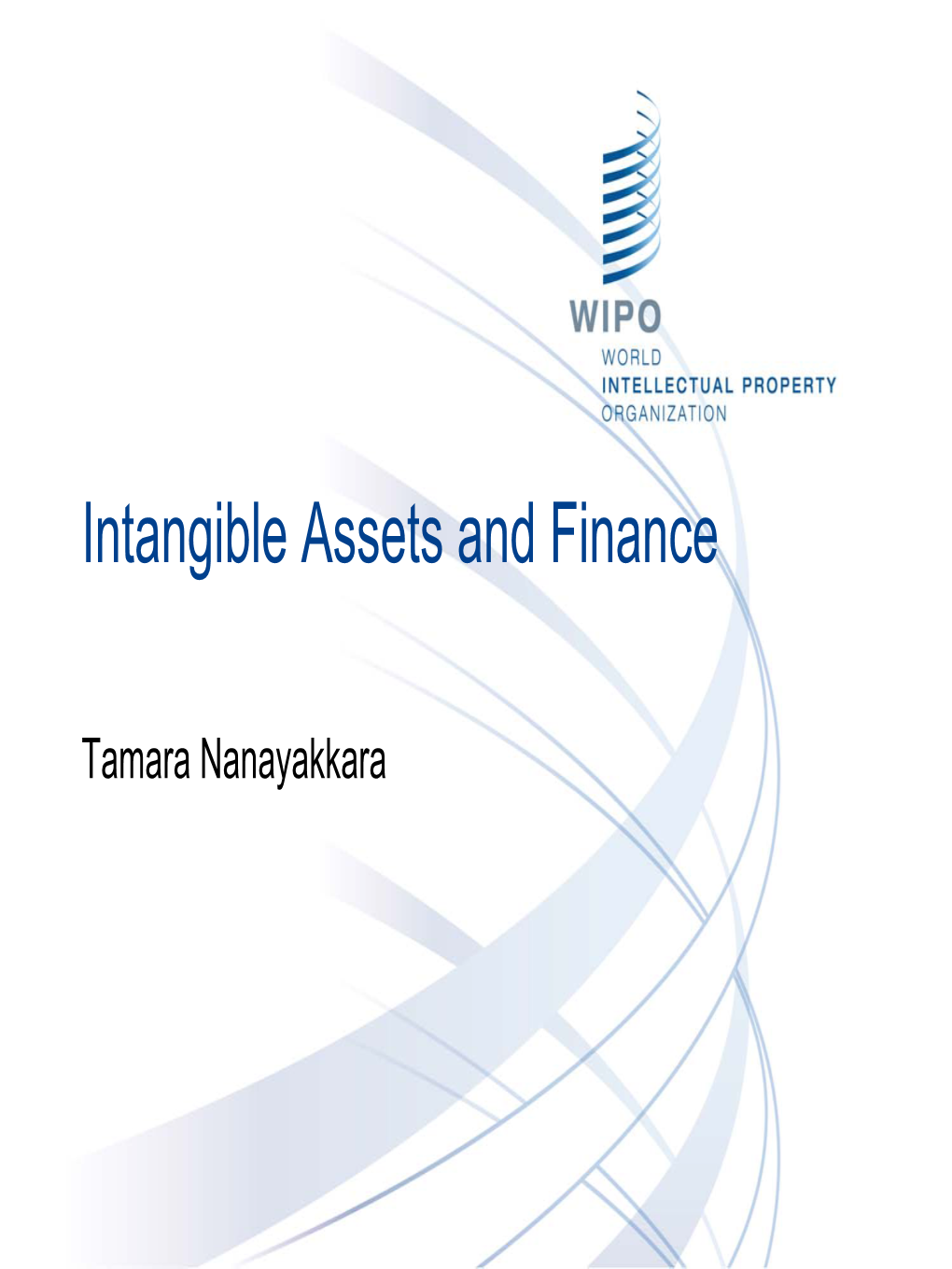 Intangible Assets and Finance