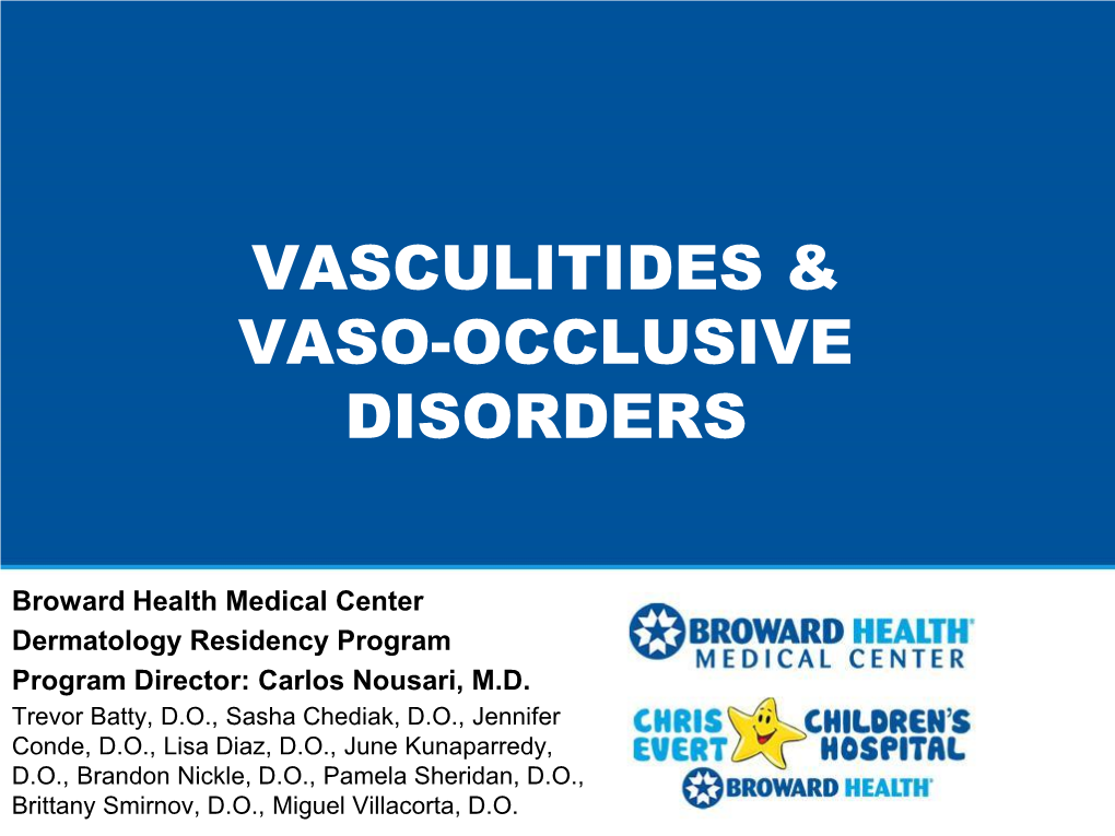 Vessel Vasculitis