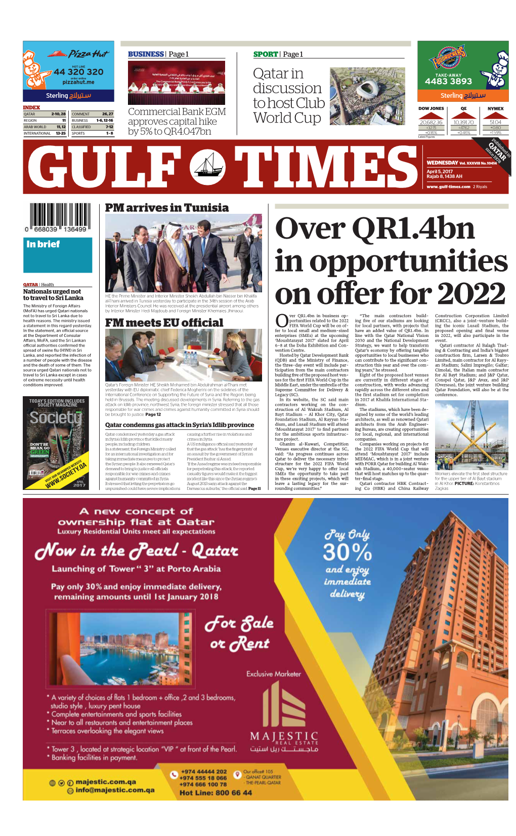 Over QR1.4Bn in Opportunities on Offer for 2022