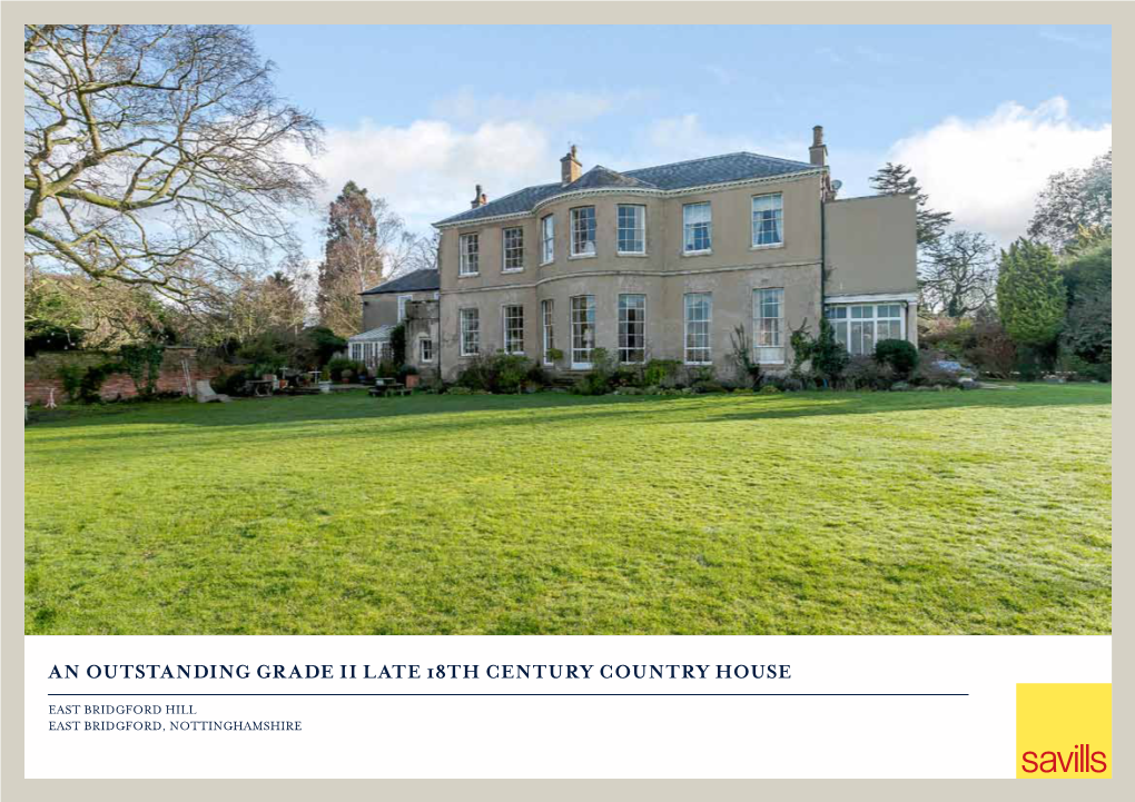 An Outstanding Grade II Late 18Th Century Country House