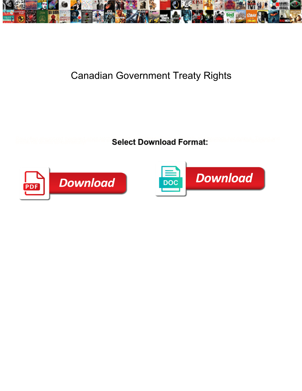 Canadian Government Treaty Rights
