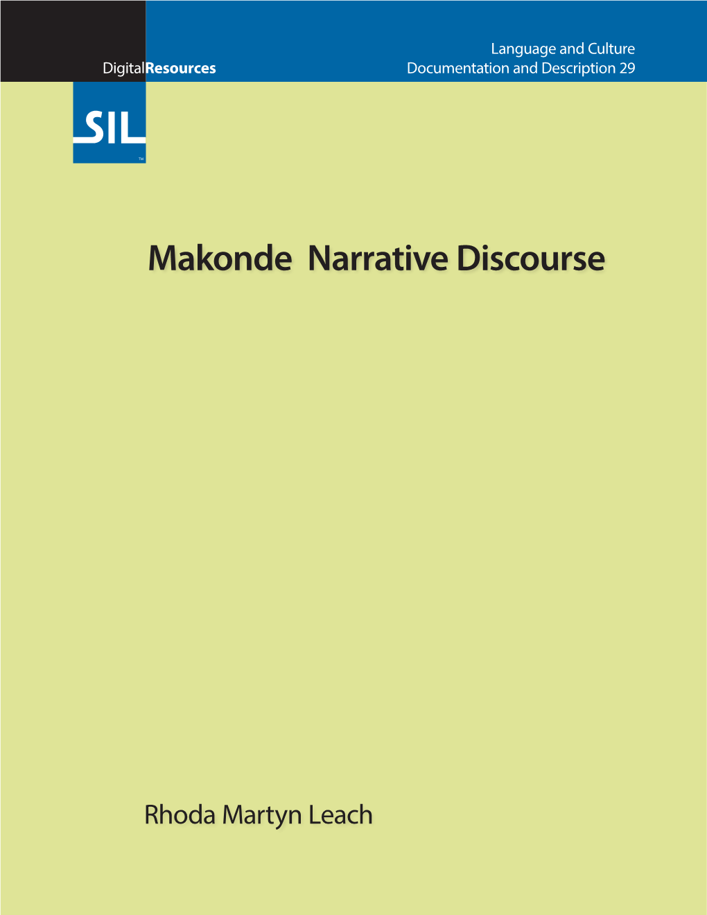 Makonde Narrative Discourse