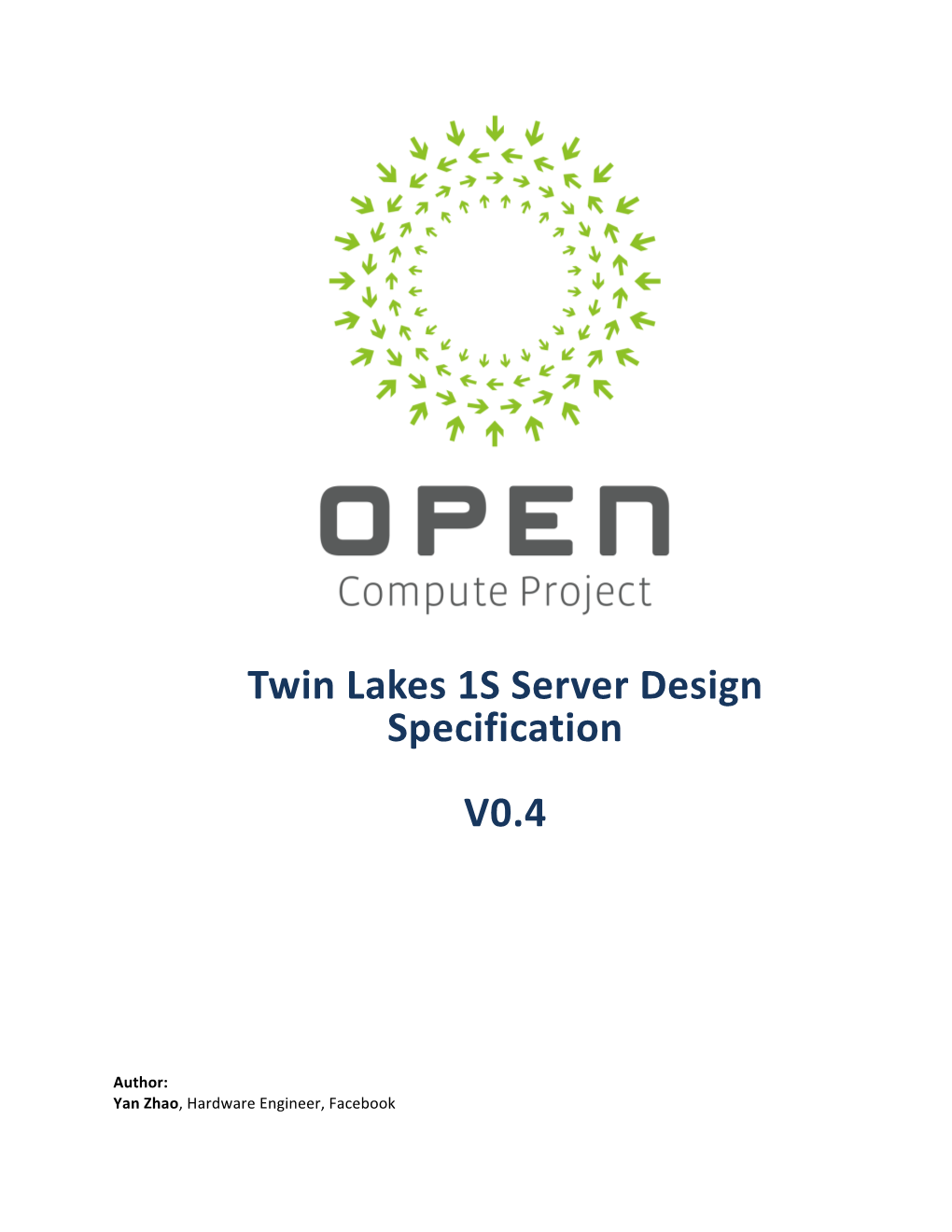 OCP Twin Lakes 1S Server Design Specification