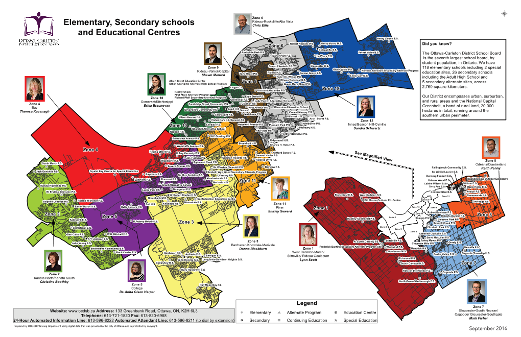 Elementary, Secondary Schools and Educational Centres