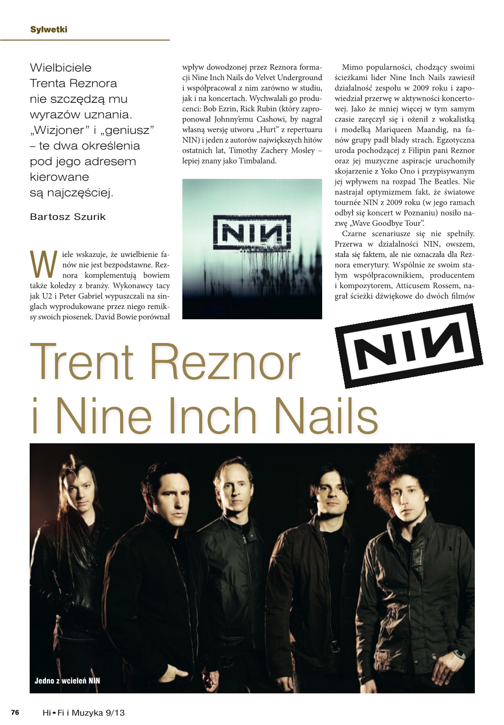 Trent Reznor I Nine Inch Nails