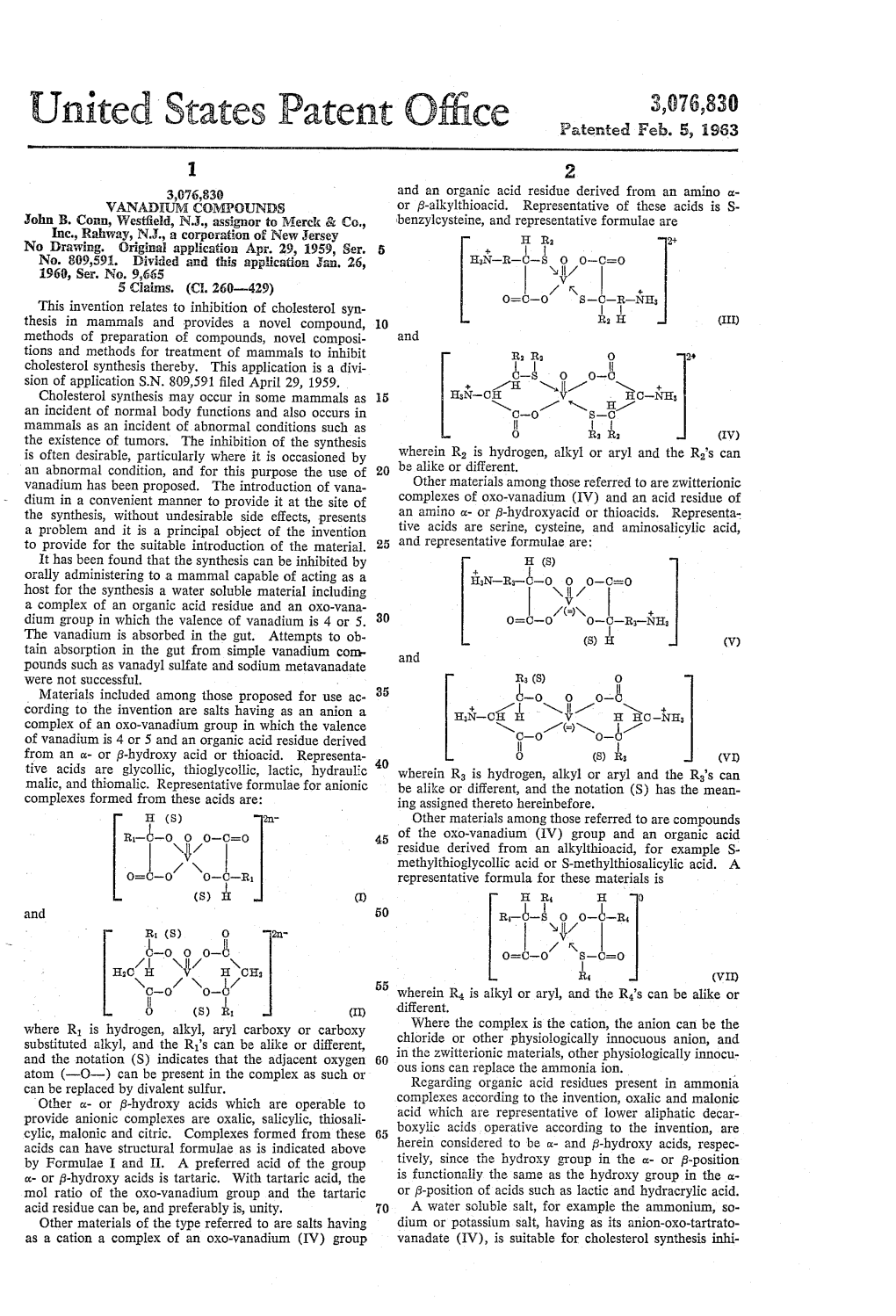 United States Patent Office Patented Feb