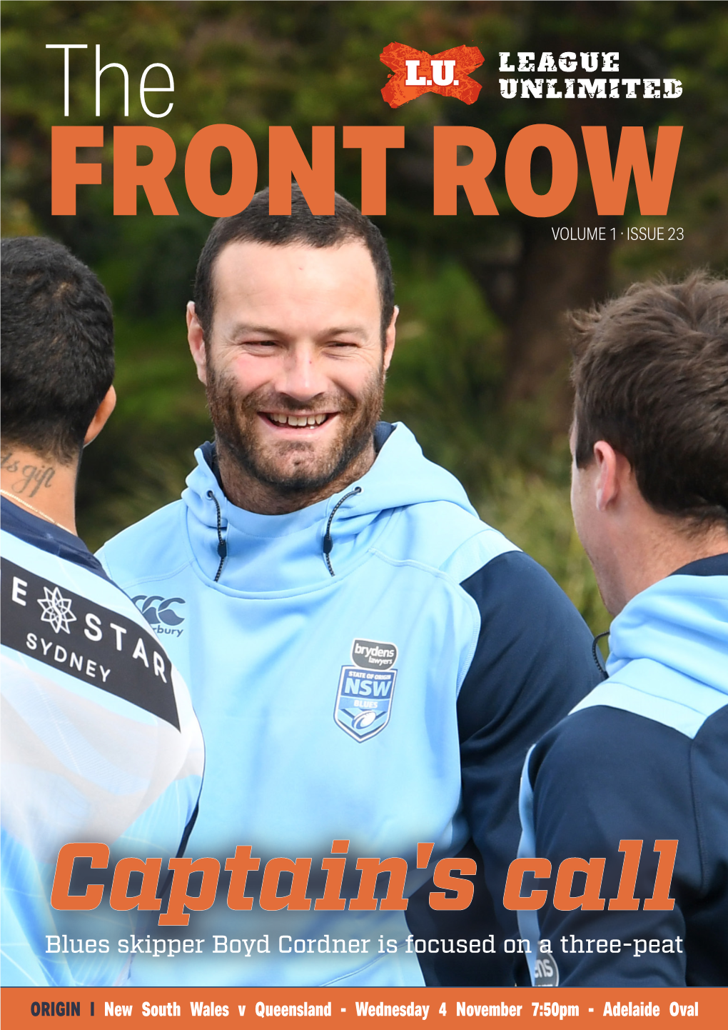 Blues Skipper Boyd Cordner Is Focused on a Three-Peat