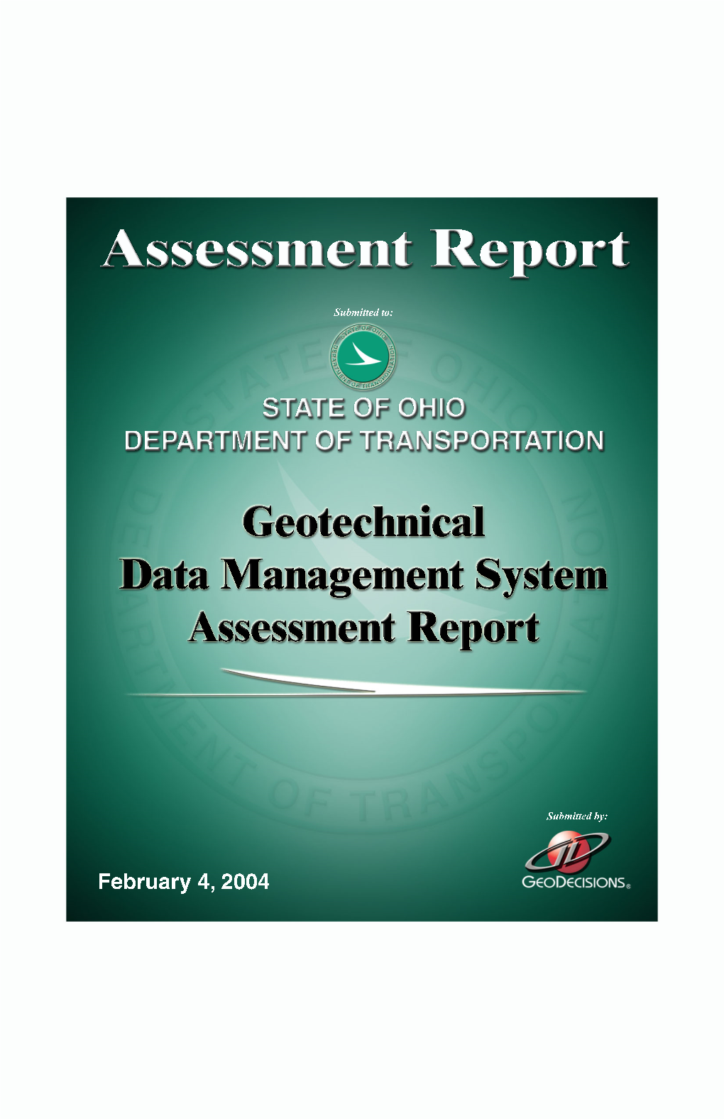 Geotechnical Data Management System Assessment Report