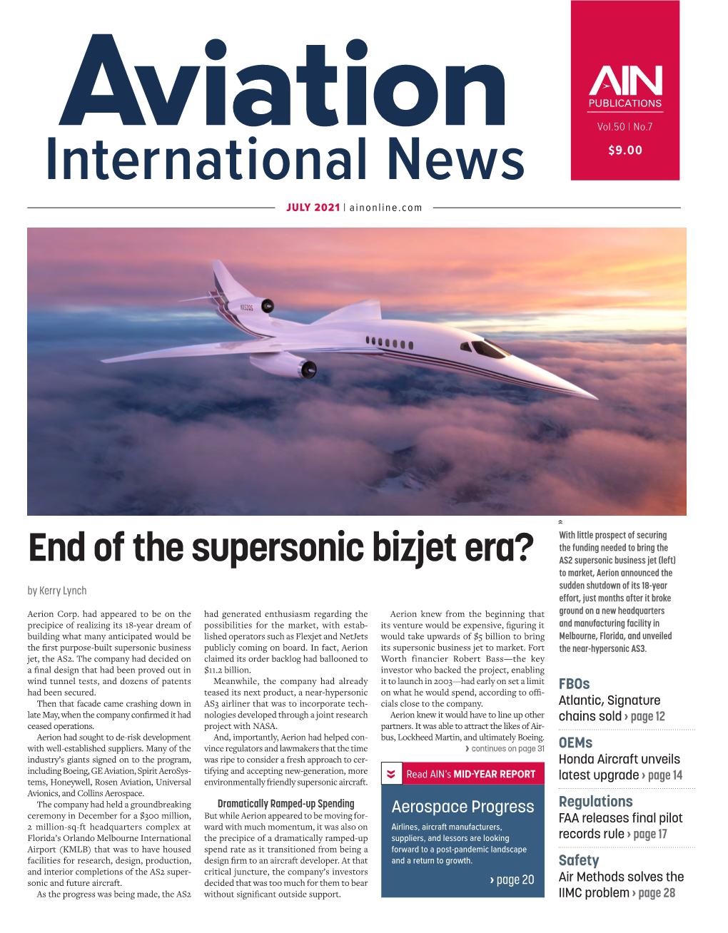 End of the Supersonic Bizjet Era?