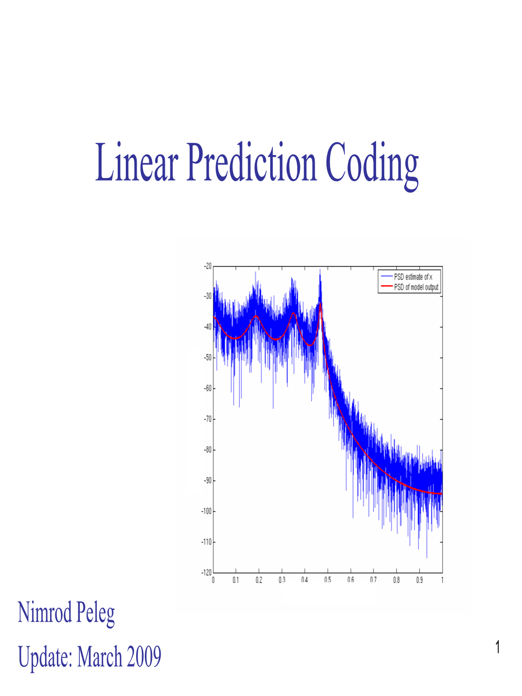 Linear Prediction Coding