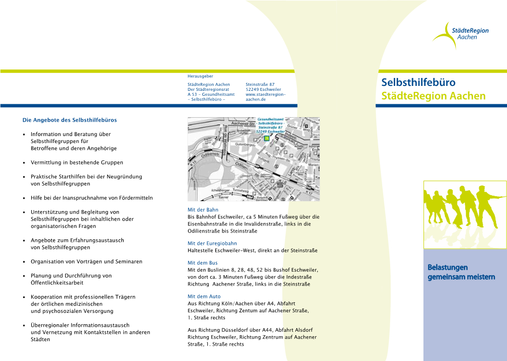 Selbsthilfebüro Der Städteregionsrat 52249 Eschweiler a 53 - Gesundheitsamt - Selbsthilfebüro - Aachen.De Städteregion Aachen