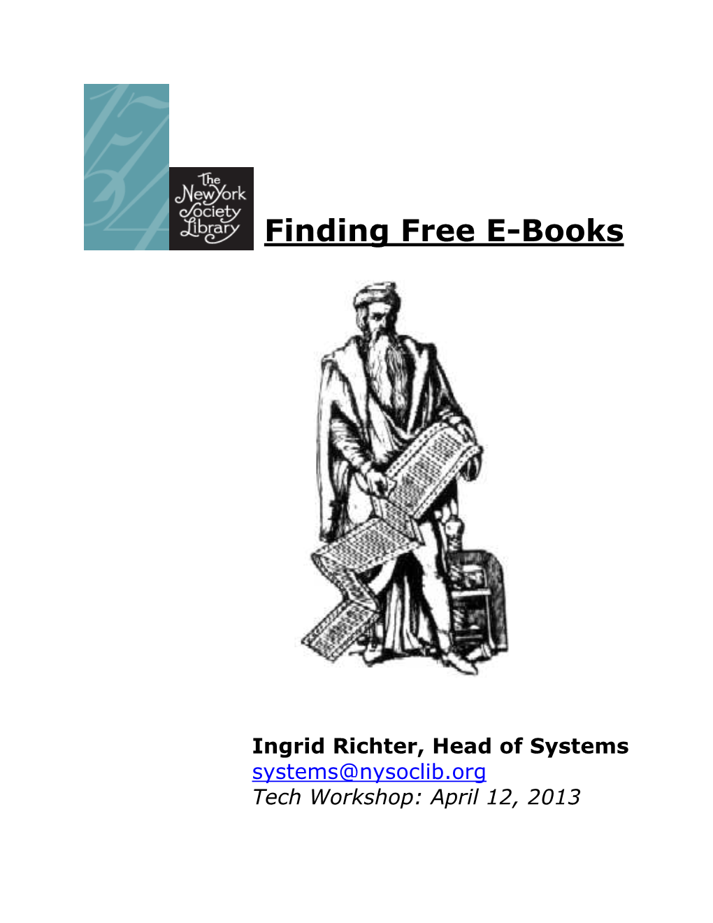 Finding Free E-Books