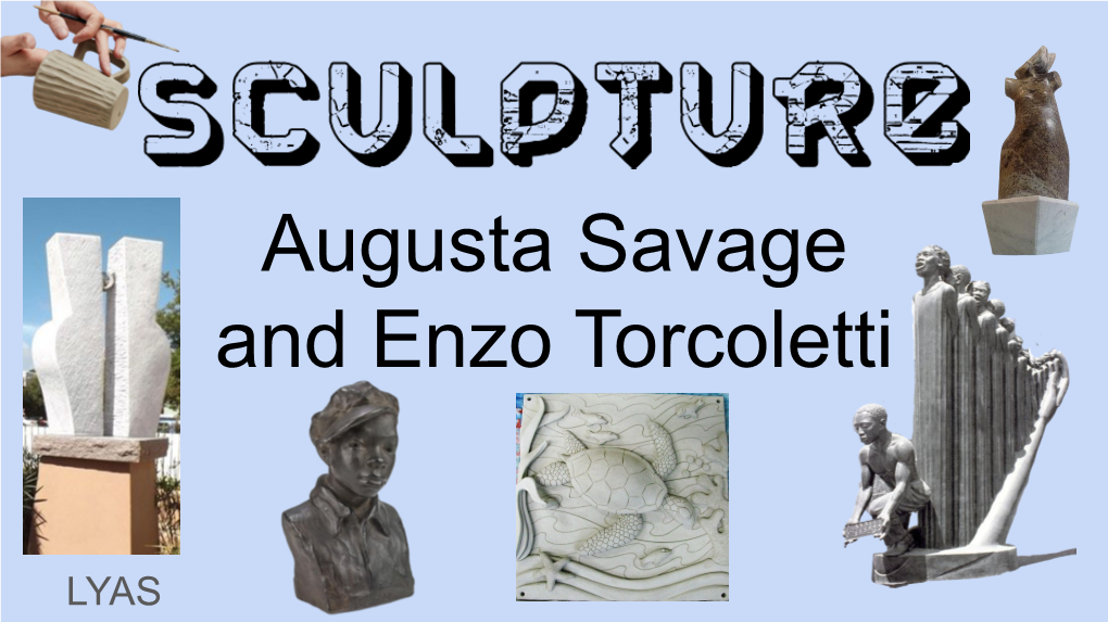 Augusta Savage and Enzo Torcoletti