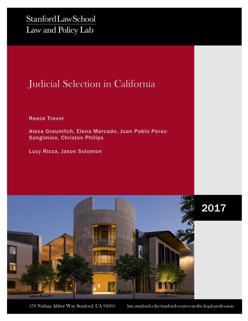 2017 Judicial Selection in California