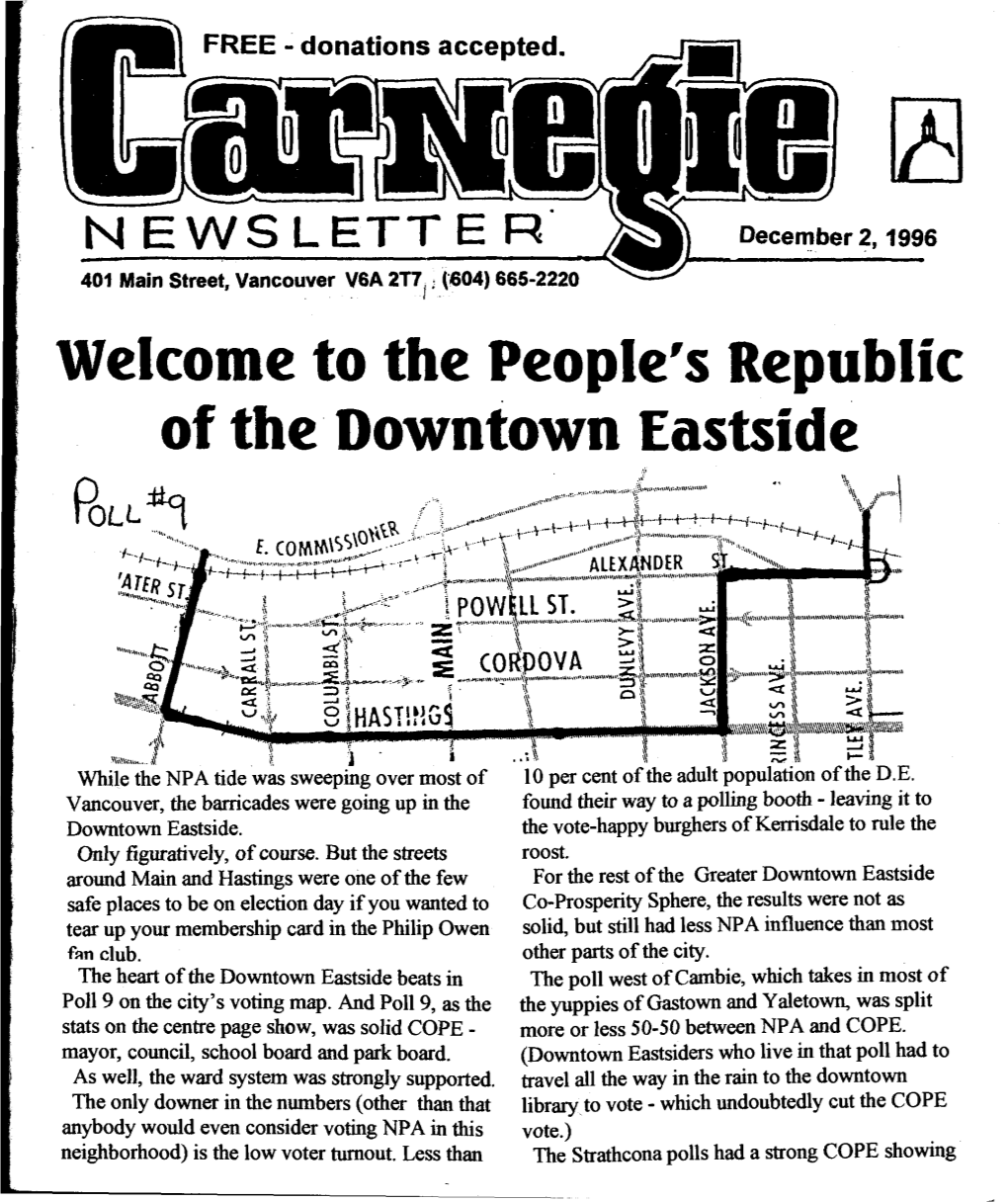 The People's Republic of the Downtown Eastside