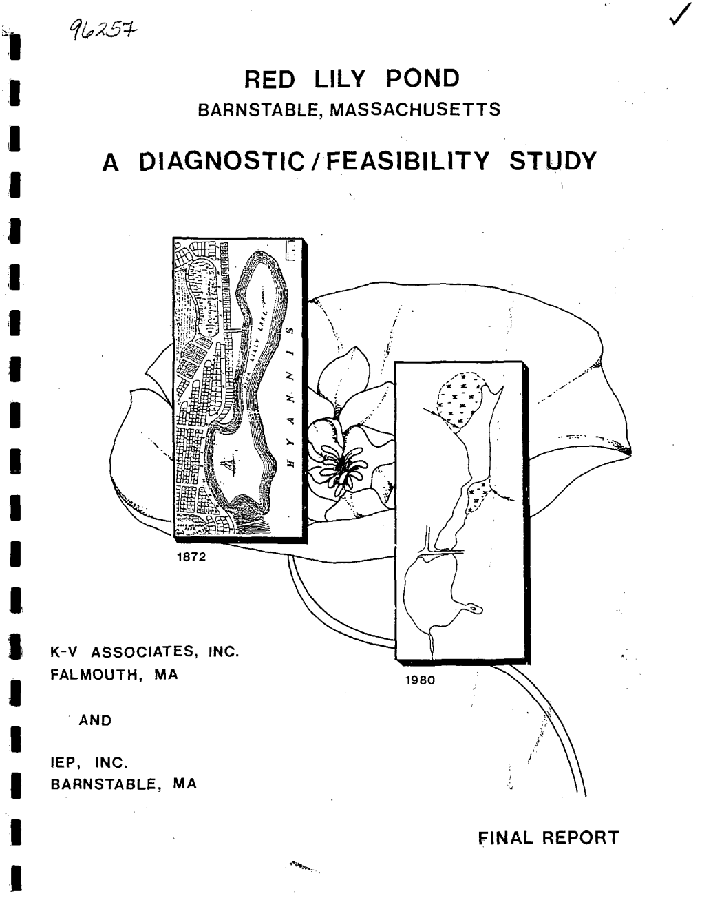 Red Lily Pond I Barnstable, Massachusetts 1 a Diagnostic/Feasibility Study I