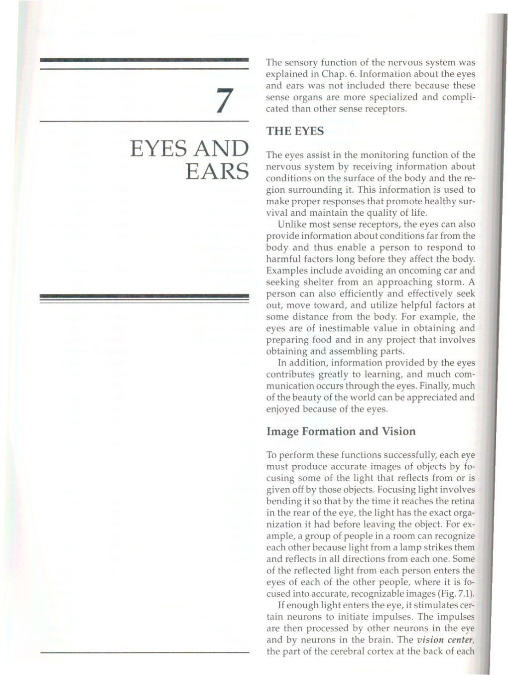 Chapter 7: Eyes and Ears