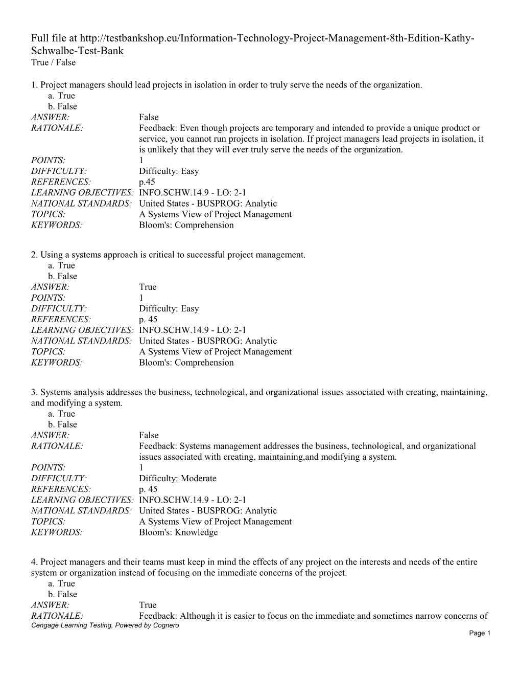 Chapter 2: the Project Management and Information Technology Context