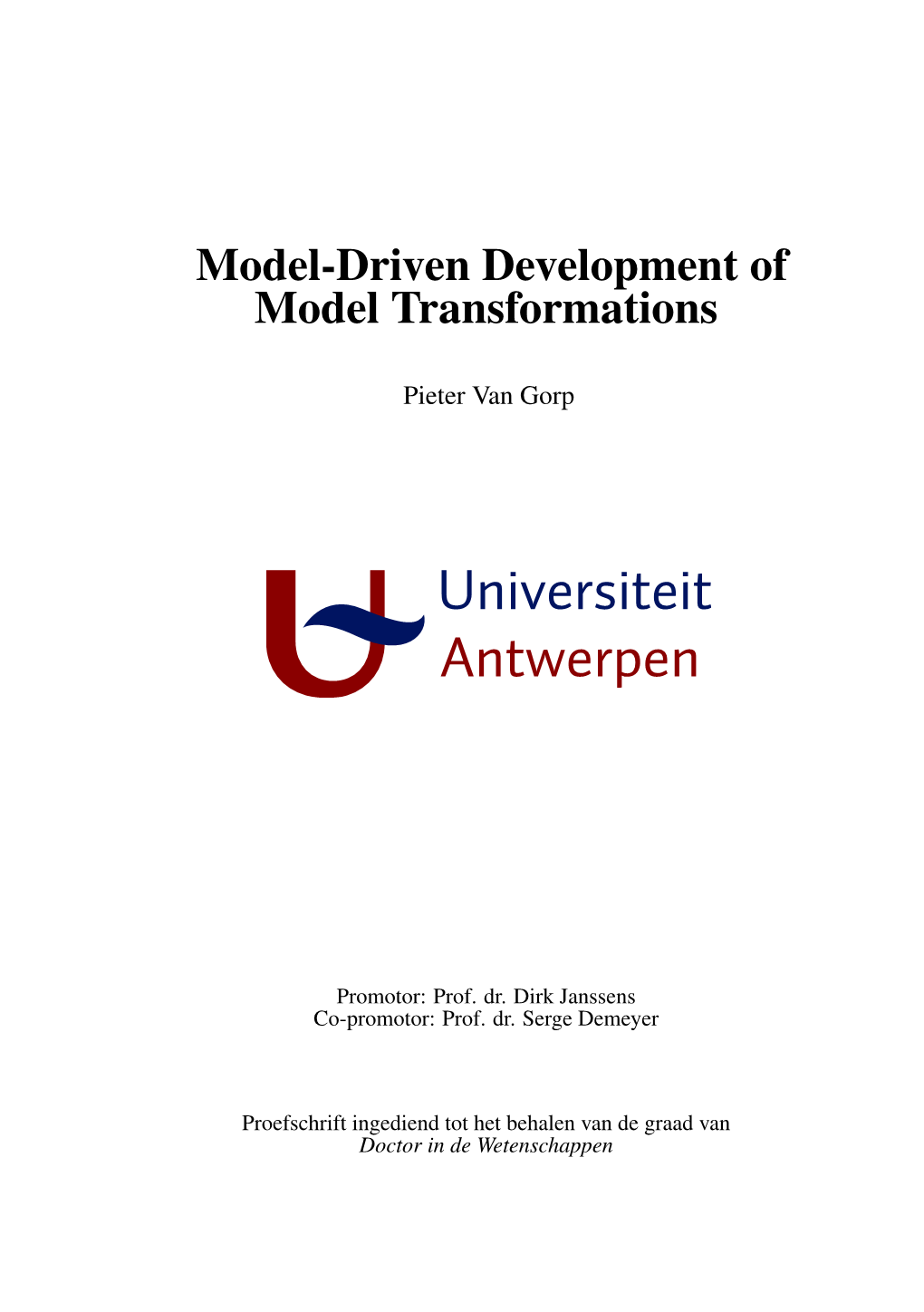 Reflective Model Driven Engineering with The