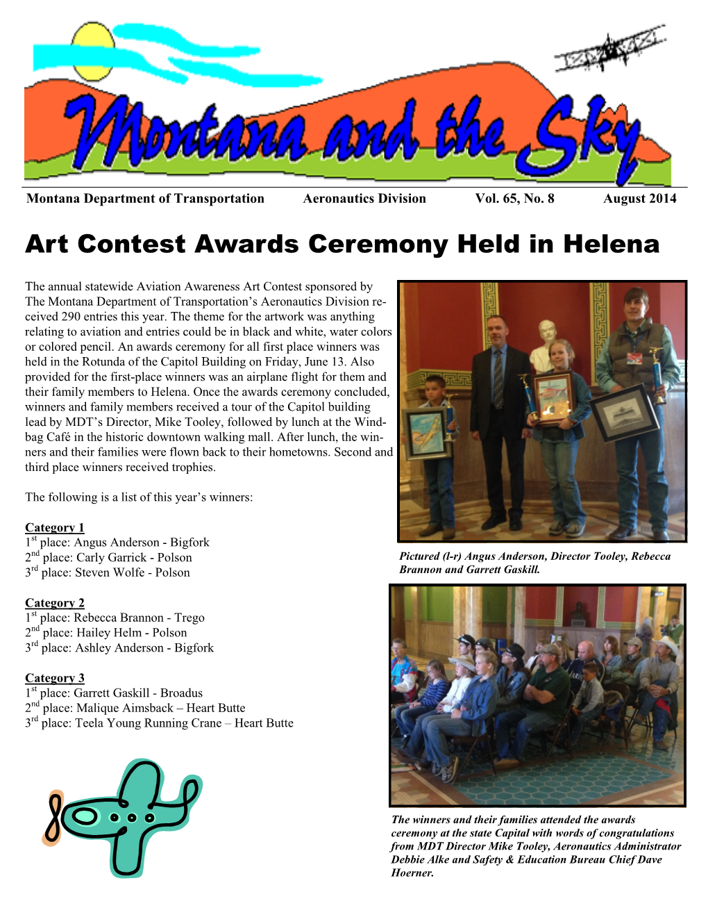 Aeronautics August Newsletter