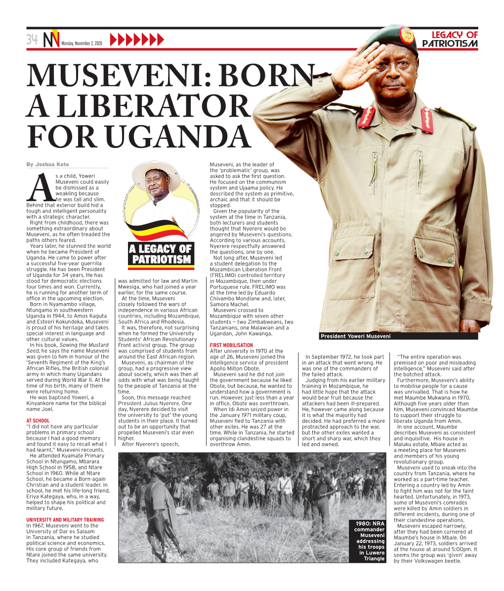 Museveni: Born a Liberator