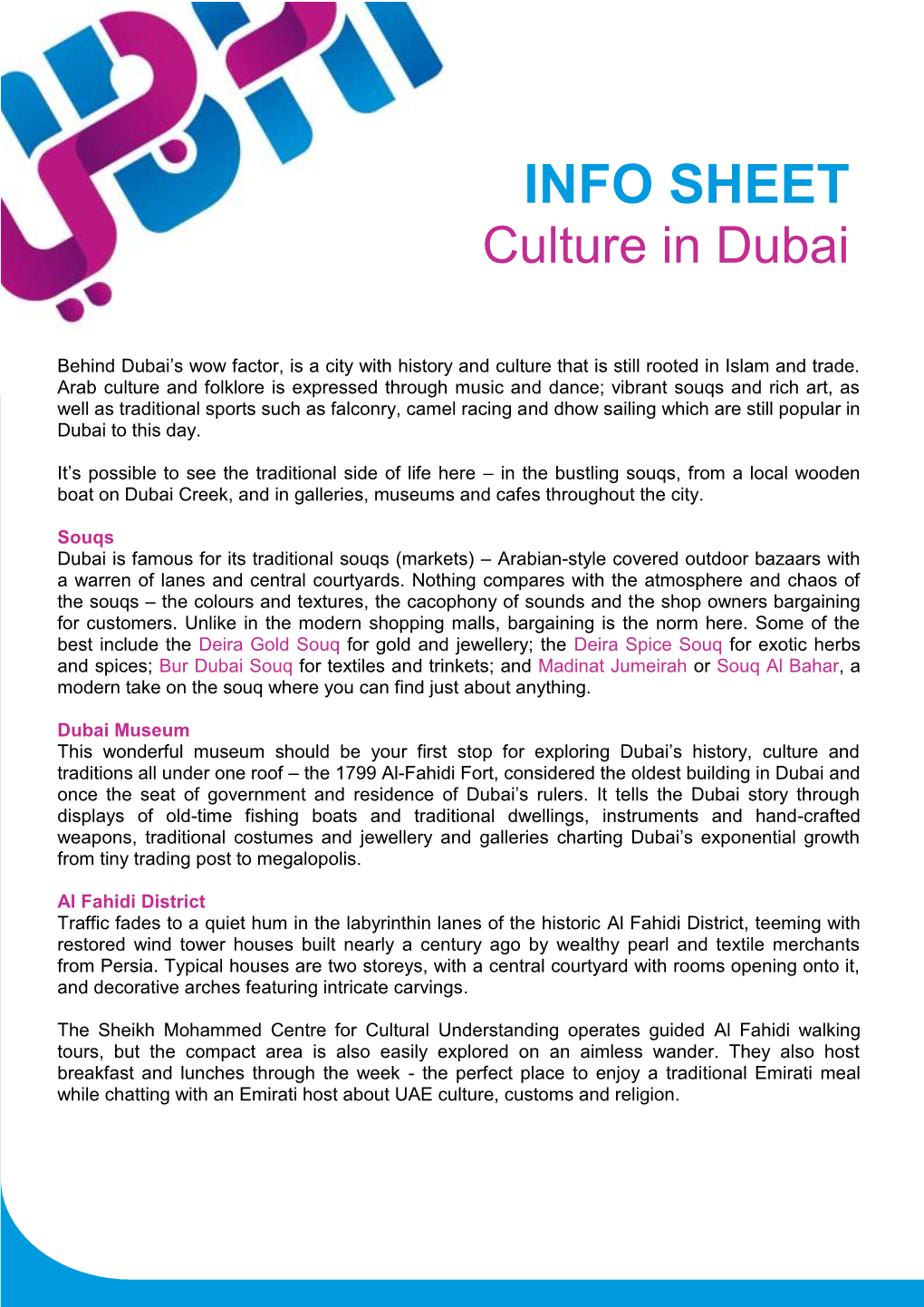 Culture in Dubai