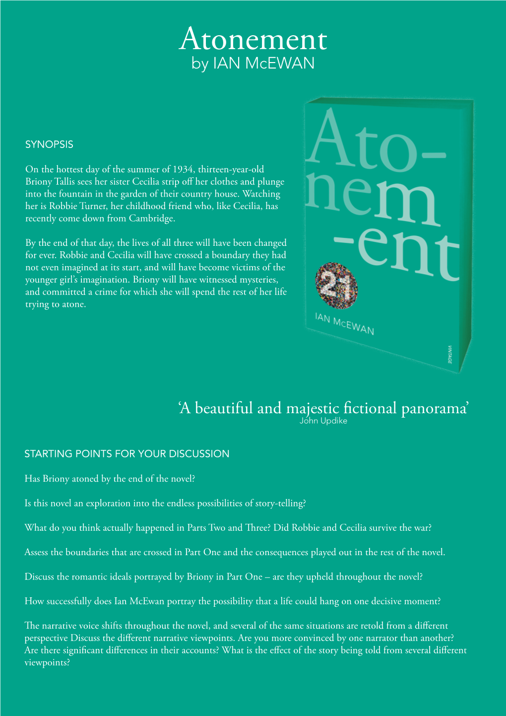 Atonement by IAN Mcewan