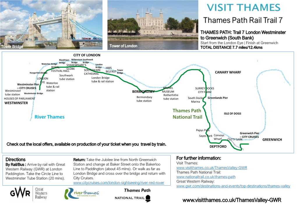 Trail 7 London South Bank Distance