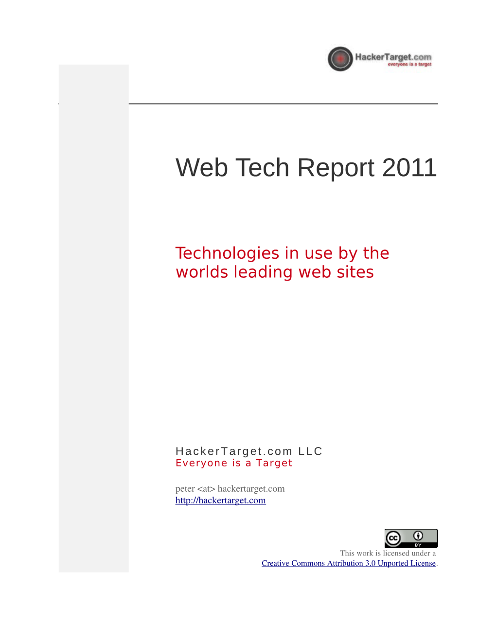 Web Tech Report 2011