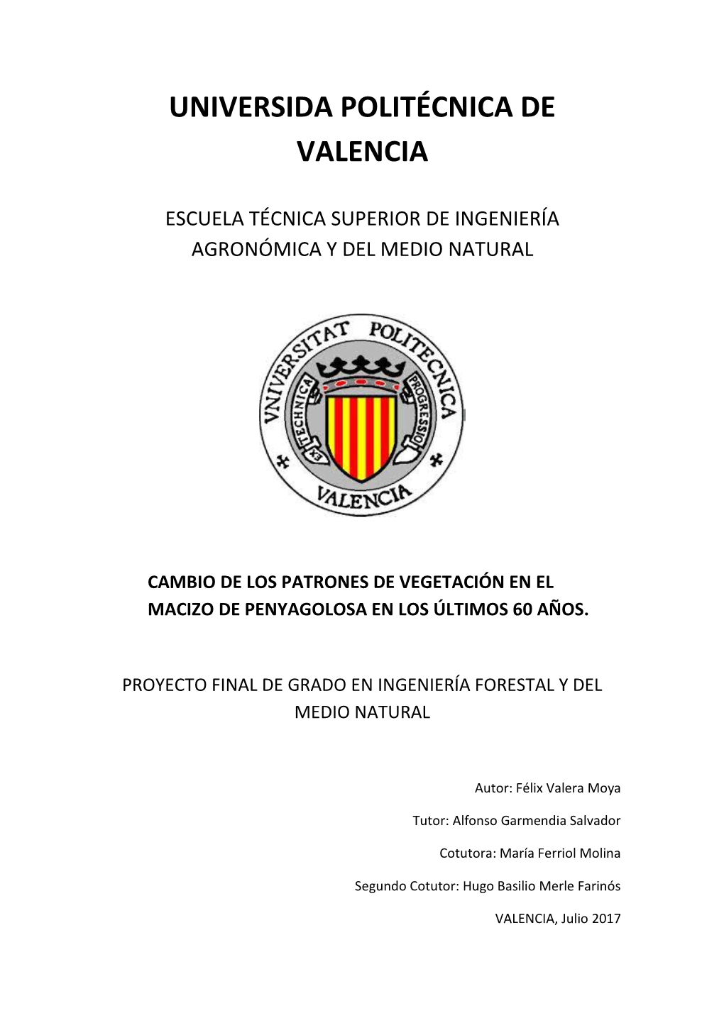 Universida Politécnica De Valencia