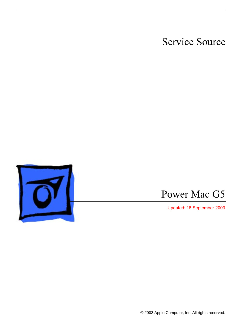 Service Source Power Mac G5