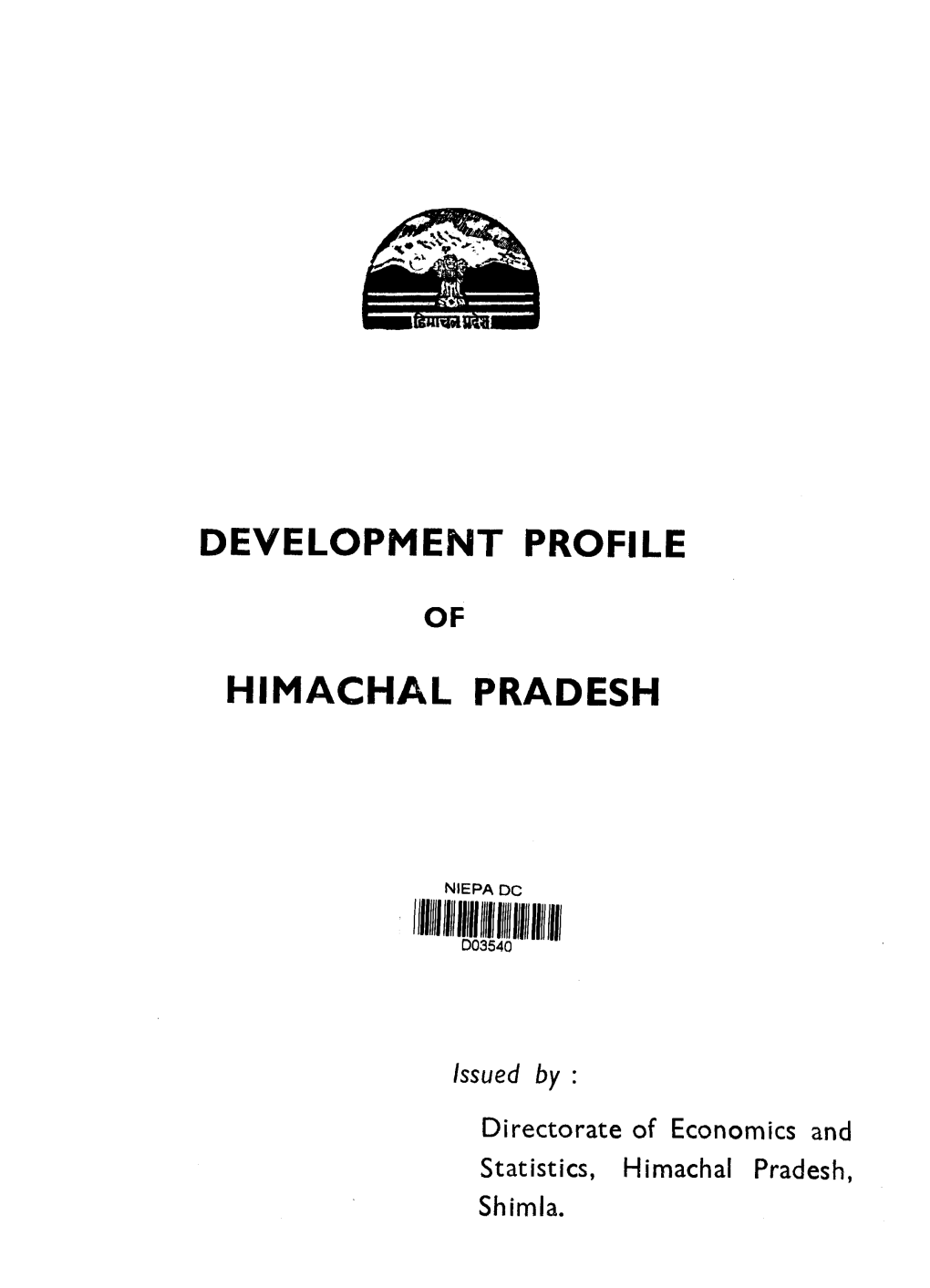 Development Profile Himachal Pradesh