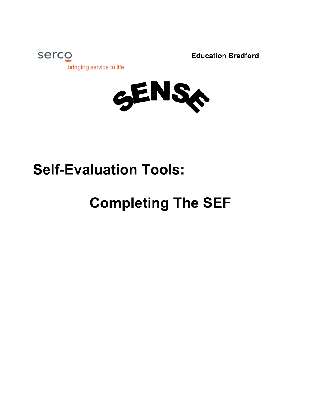 SEF Guidance for Schools Contents (Version 1